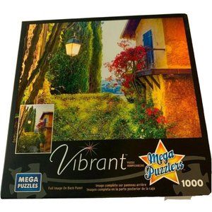 Mega Puzzles Vibrant 1000 piece Scenery Floral Lan